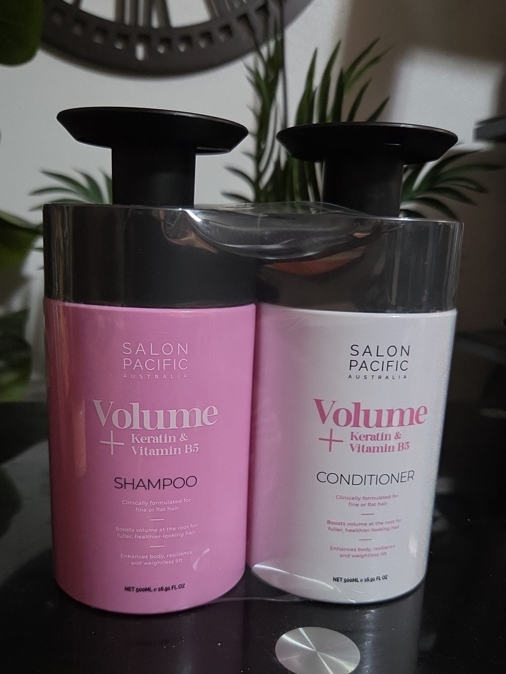 Volume Shampoo & Conditioner Set - Pink & White